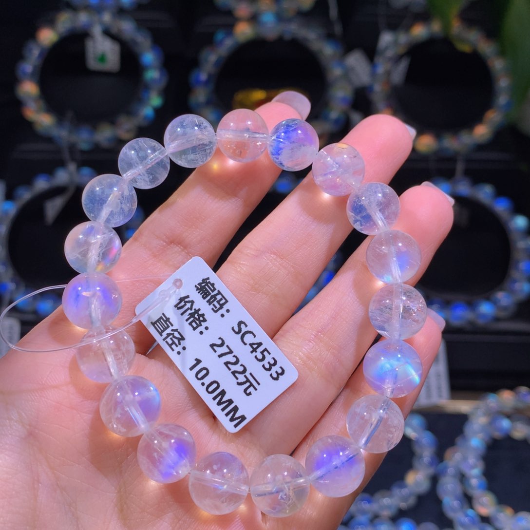 月光石手链未镶嵌绵*SC4533#10.0mm
