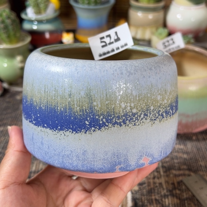 口8 手工花盆满30包邮