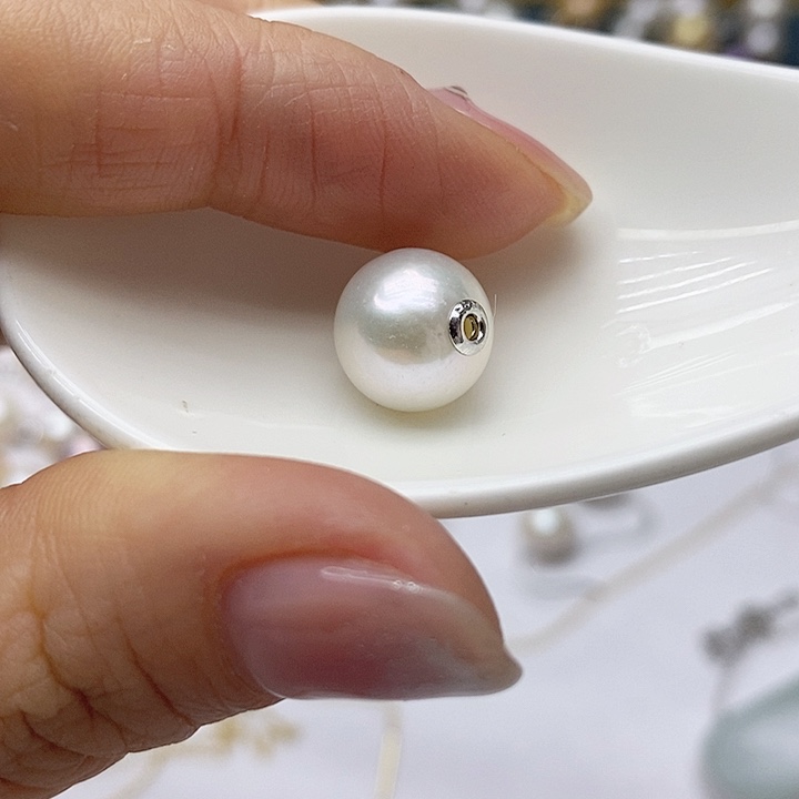 淡水珍珠颈饰银S925镶嵌