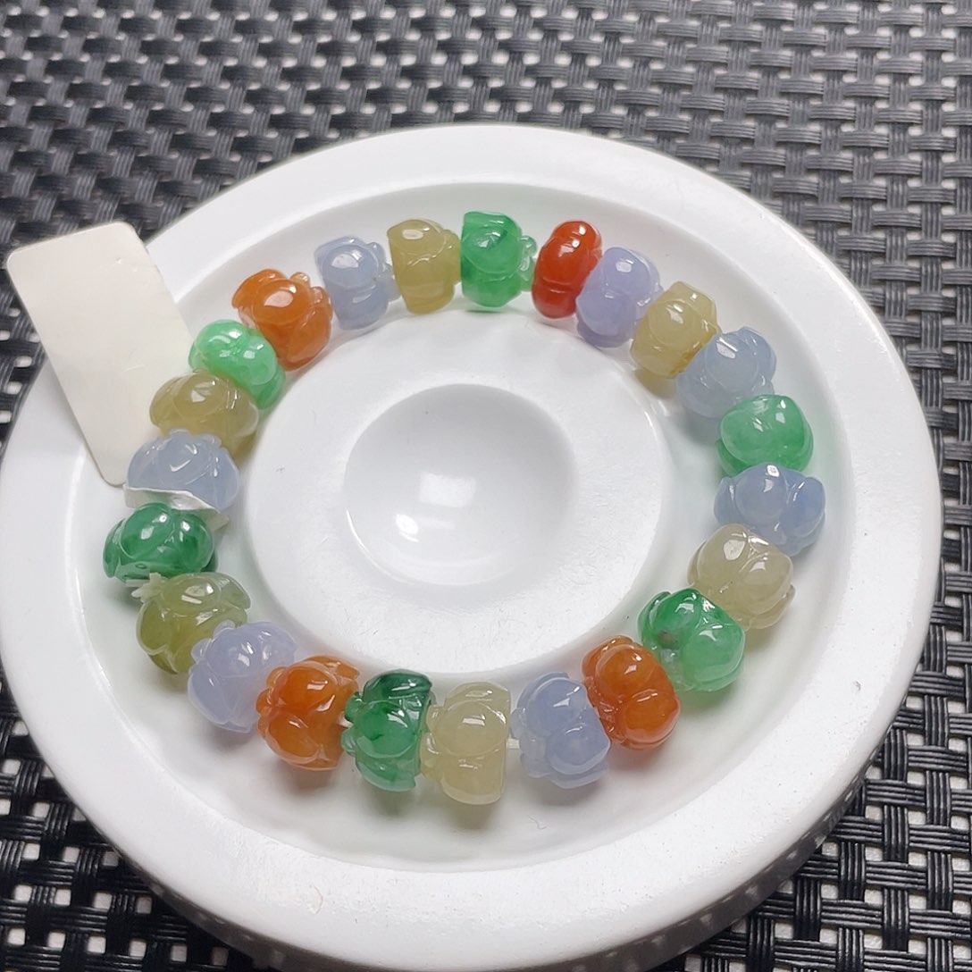 翡翠手链未镶嵌卡10.3