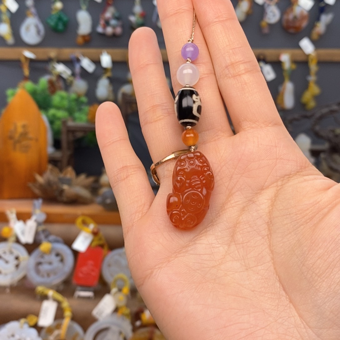 玛瑙/玉髓车挂未镶嵌6666666