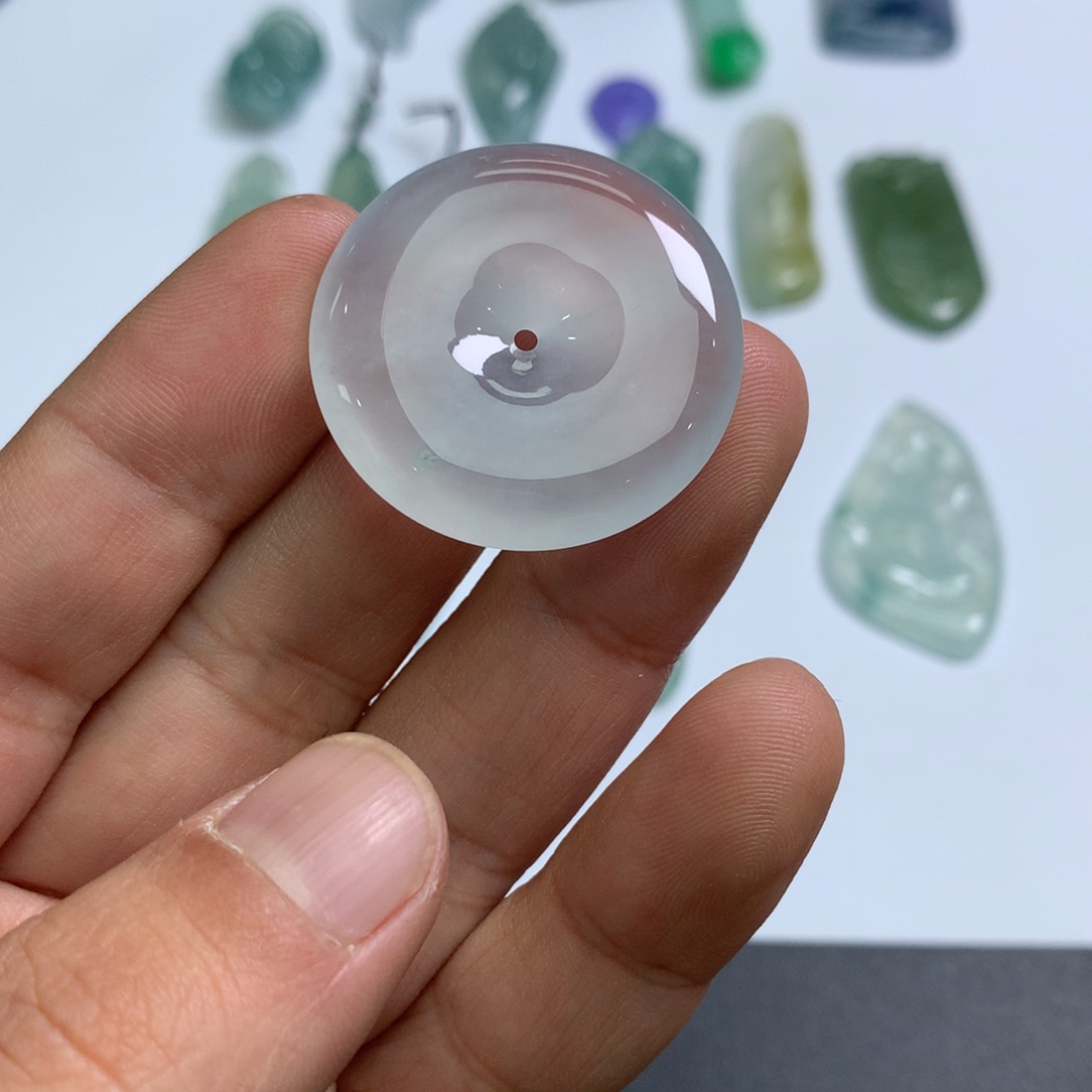 翡翠颈饰未镶嵌天然翡翠A货