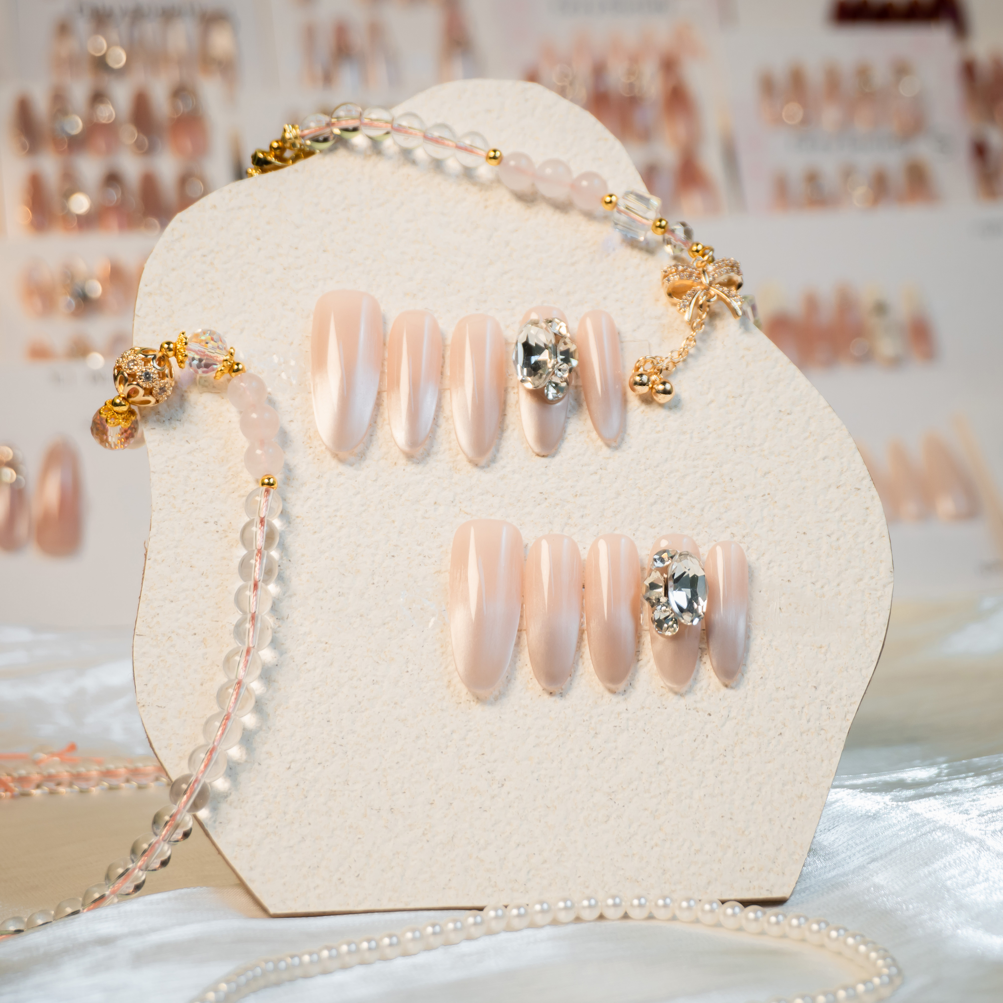 【繁星】高级感纯欲风冰透渐变手工穿戴式光疗美甲