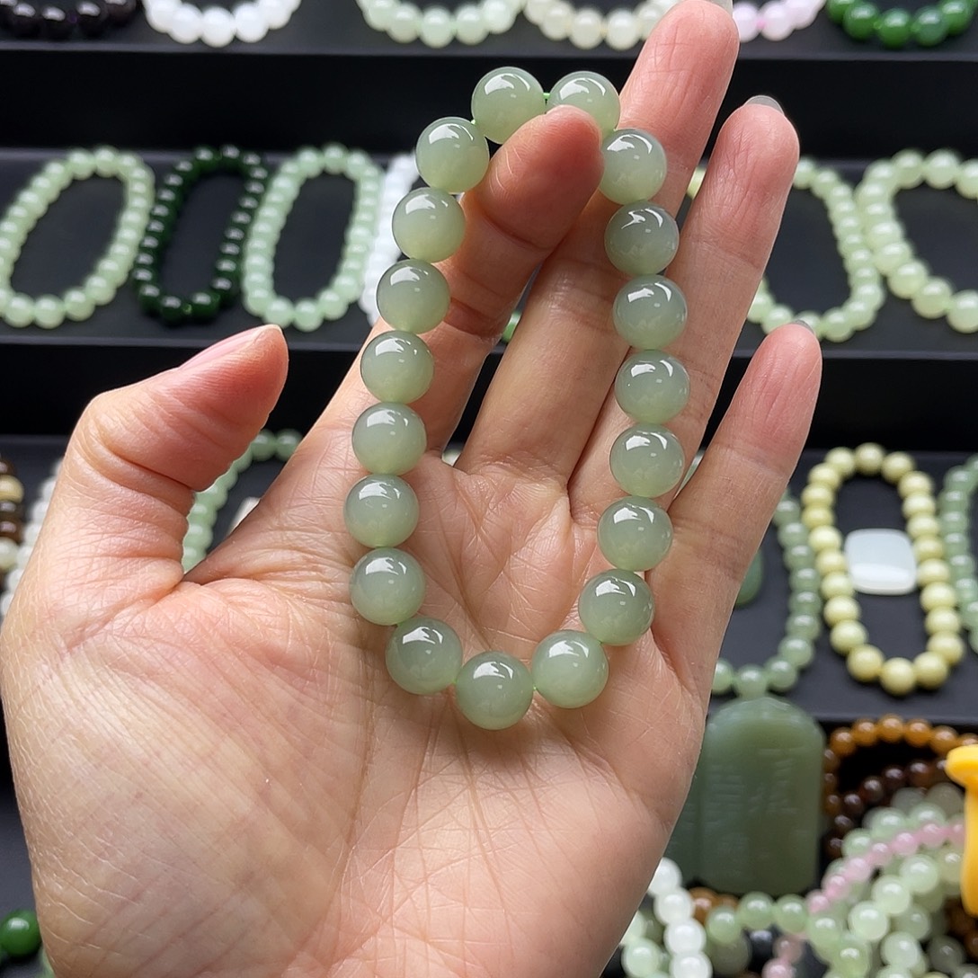 和田玉未镶嵌手链