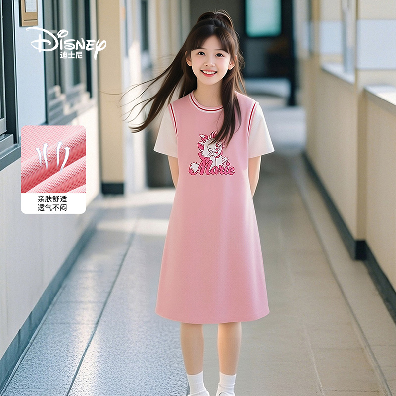 Disney/迪士尼儿童连衣裙2026夏季新款朱迪女童短袖裙多巴胺夏裙