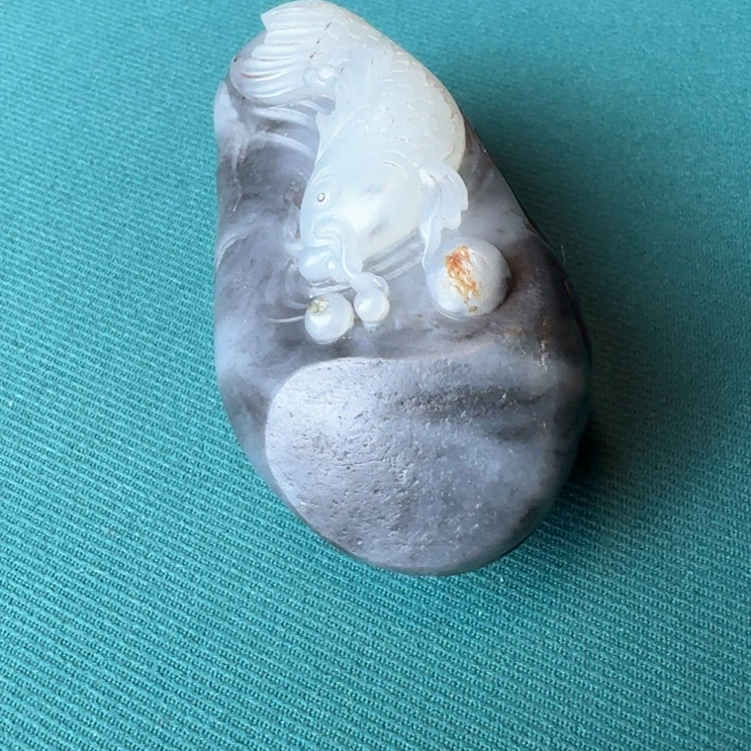 和田玉（墨玉）把件未镶嵌耶*耶