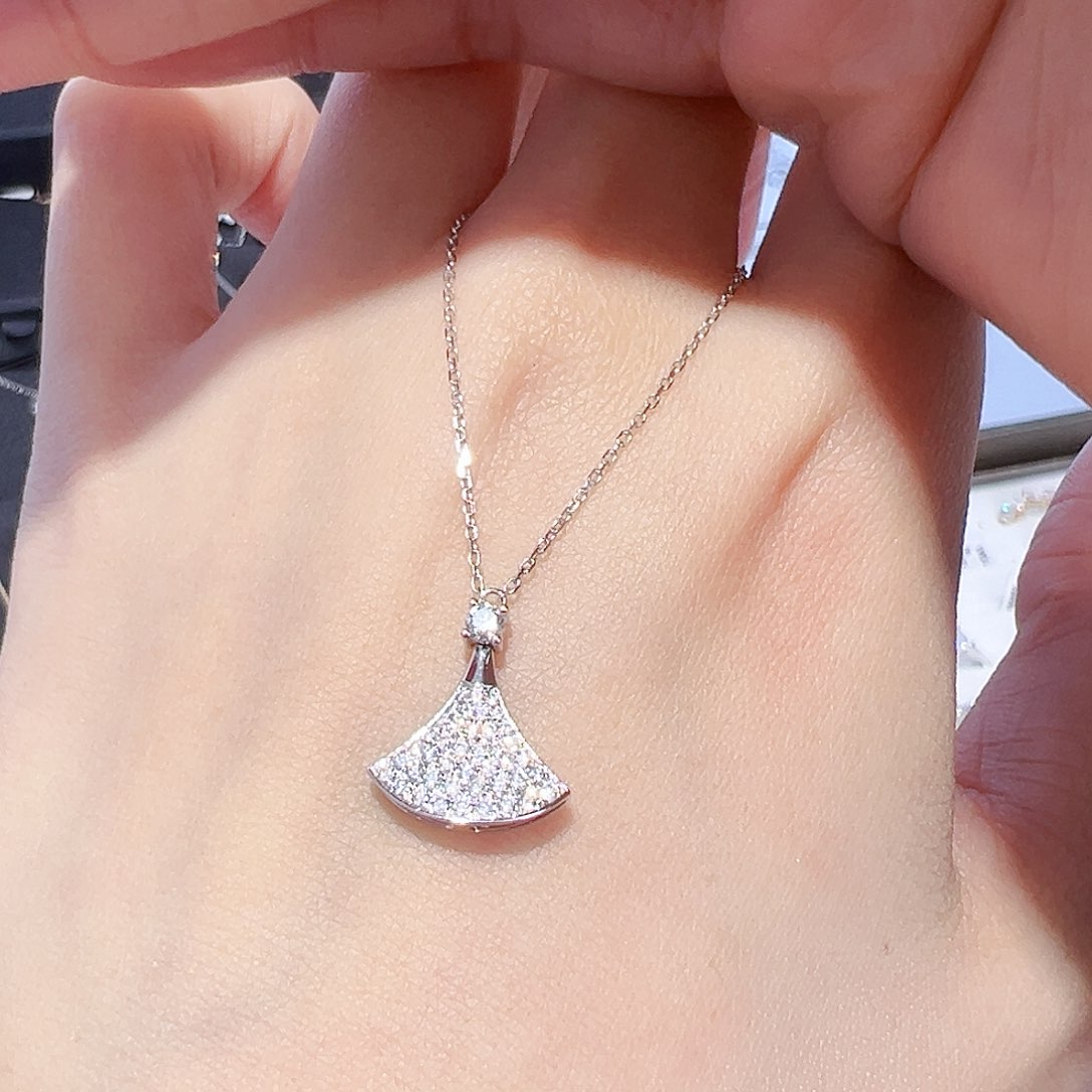 实验室培育钻石项链18K金镶嵌