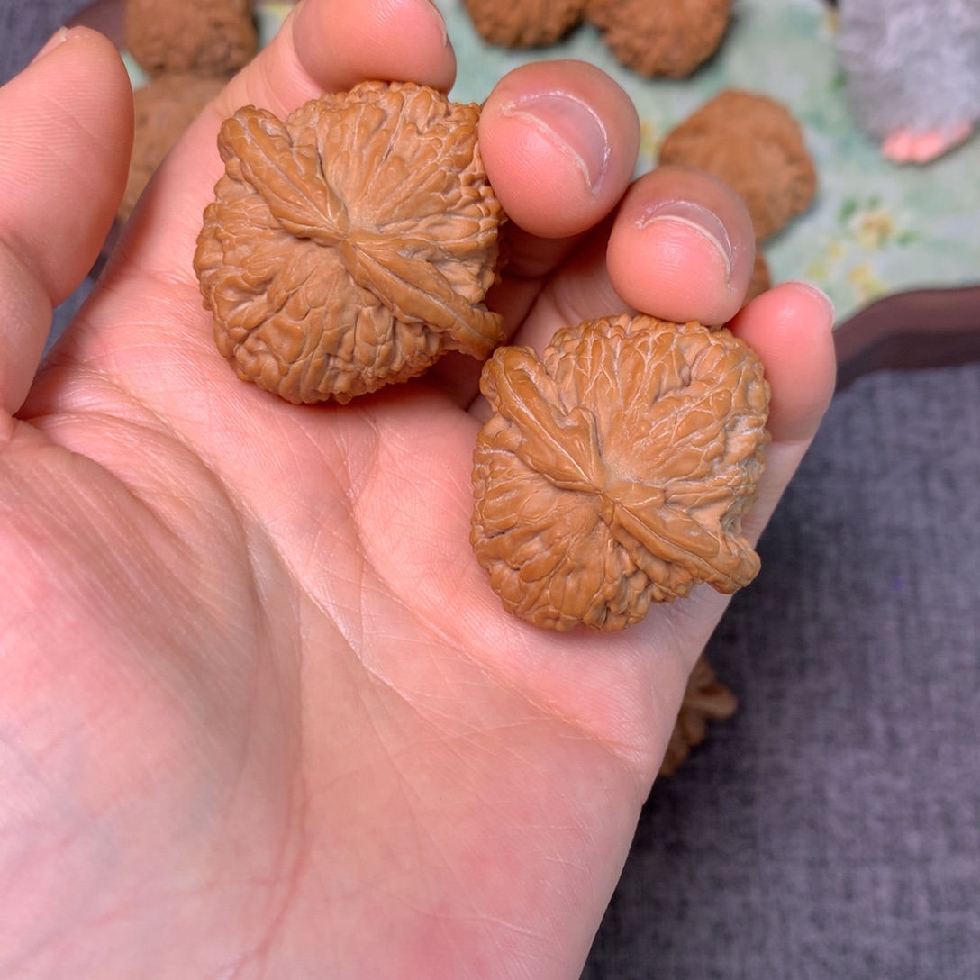把件文玩核桃白狮子39