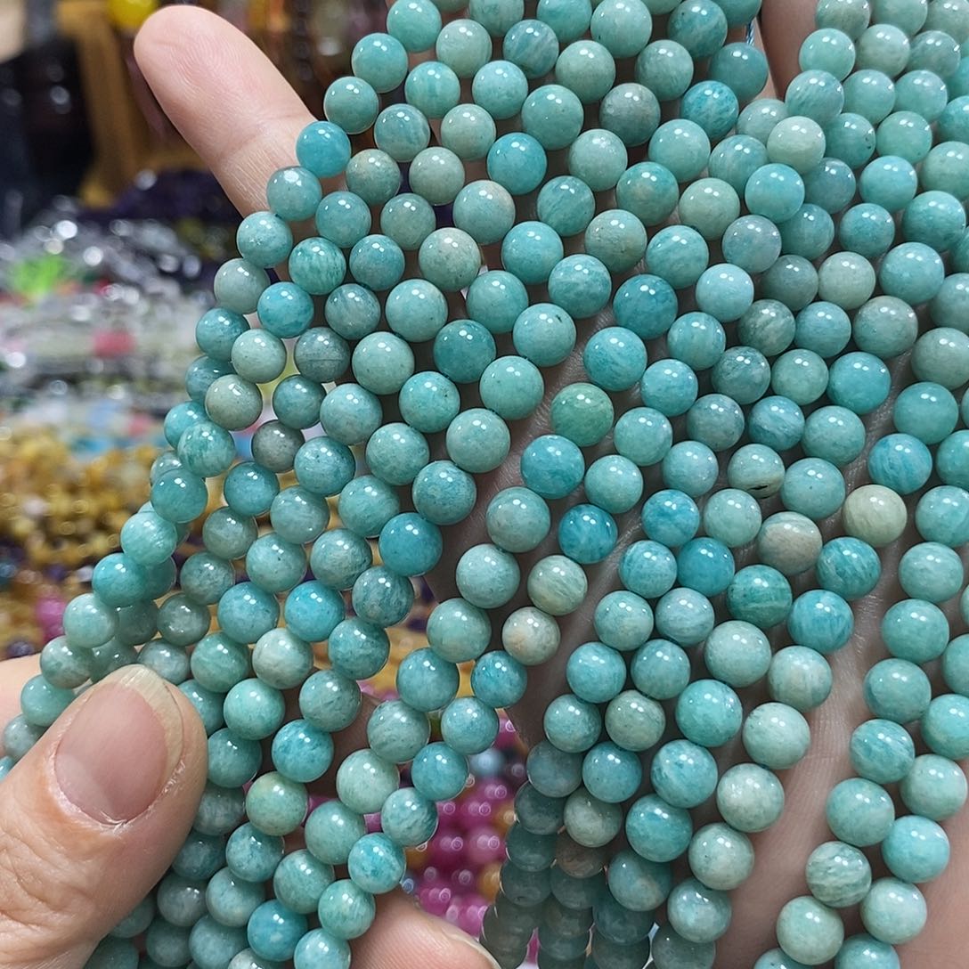 玛瑙/玉髓未镶嵌珠宝半成品天然条河一条卡6mm