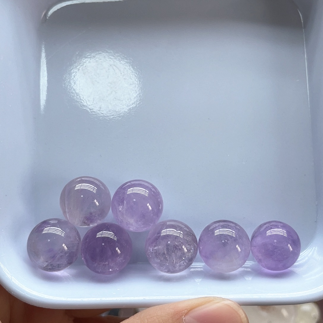 水晶珠宝半成品未镶嵌5玻利维亚紫水晶卡1.4mm无裂