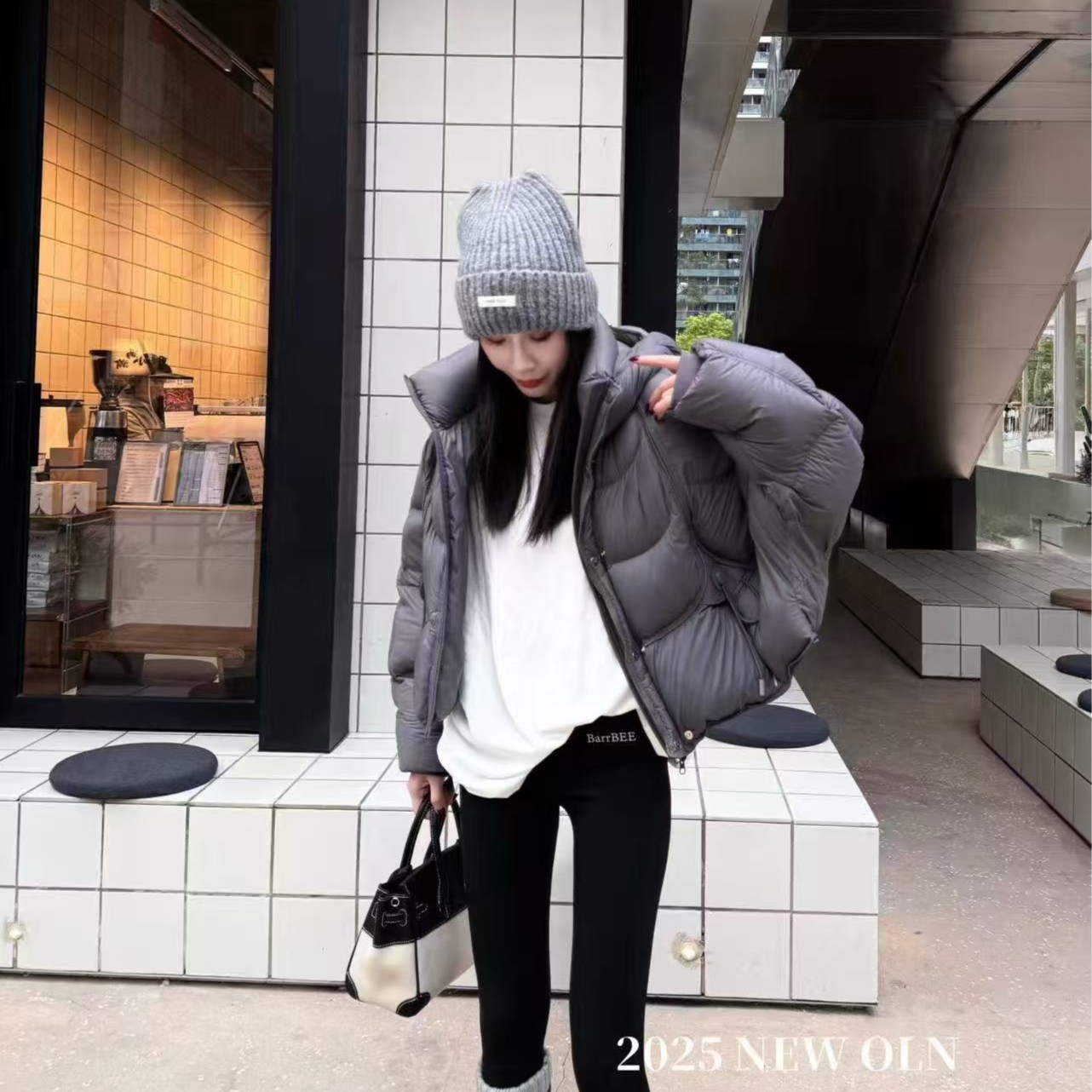 2025新款冬短款短款90白鸭绒羽绒服时尚连帽韩版加厚外套女5171