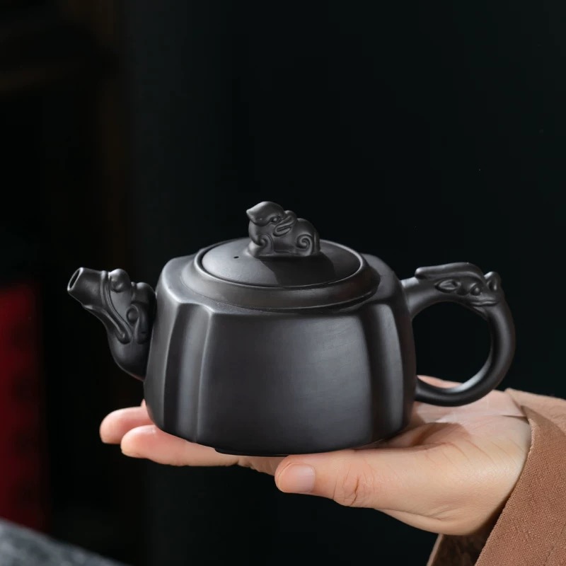 深井老紫泥四方貔貅D1