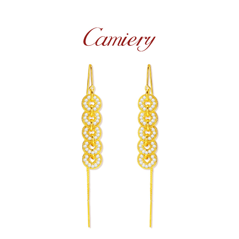 CAMIERY/卡美瑞 时尚轻奢五帝钱耳坠NS