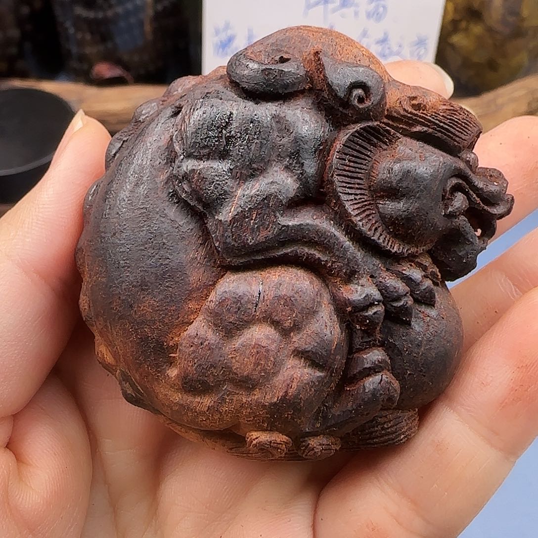 降真香手串/手链降真香貔貅抱球～6.0