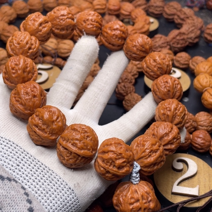 手串文玩核桃矮壮粗筋龙脊手持