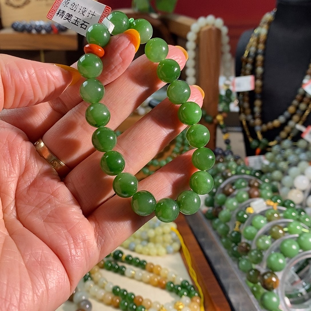 和田玉未镶嵌手链