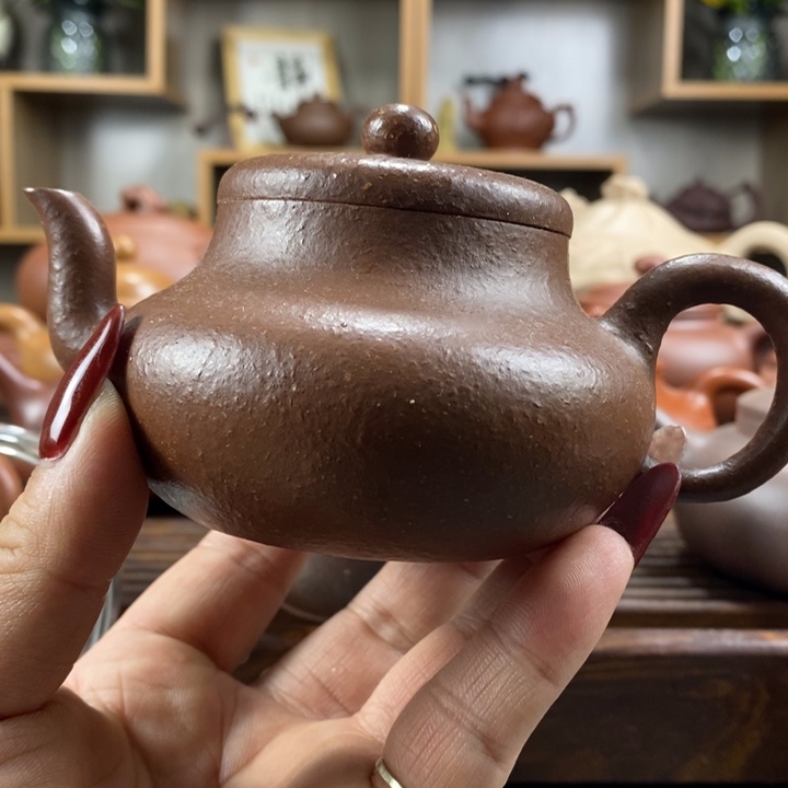 紫砂茶壶原矿紫去