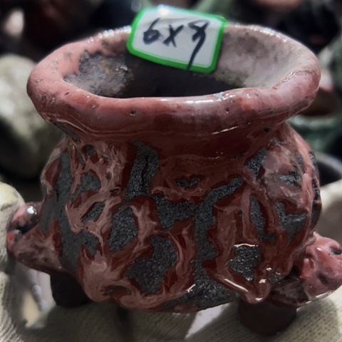 红陶粗陶花盆手工