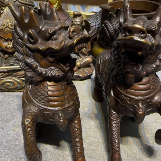 黄铜了，家居，小，小摆件