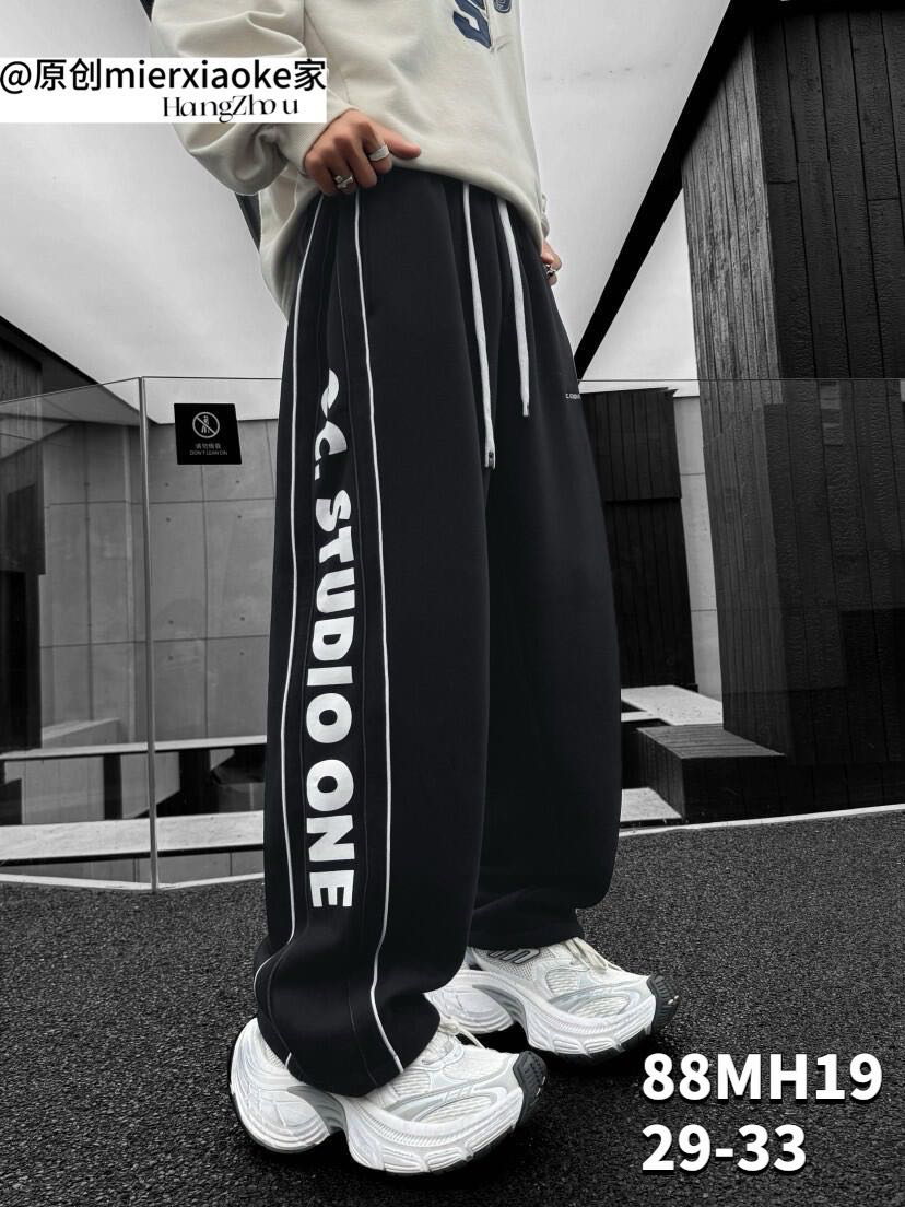 冬季一体绒百搭休闲运动裤