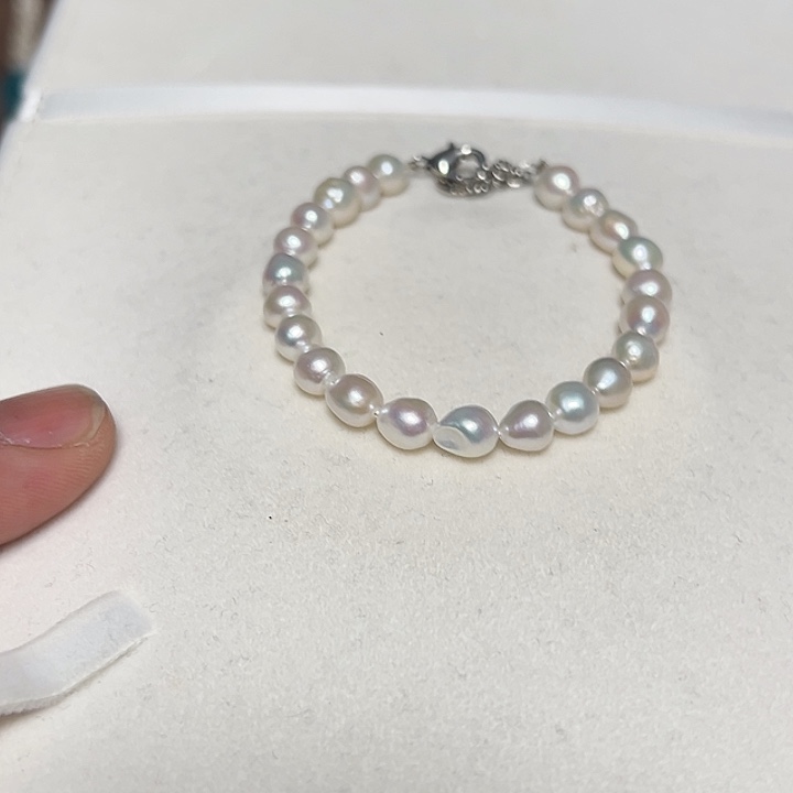 钛钢淡水珍珠手绳