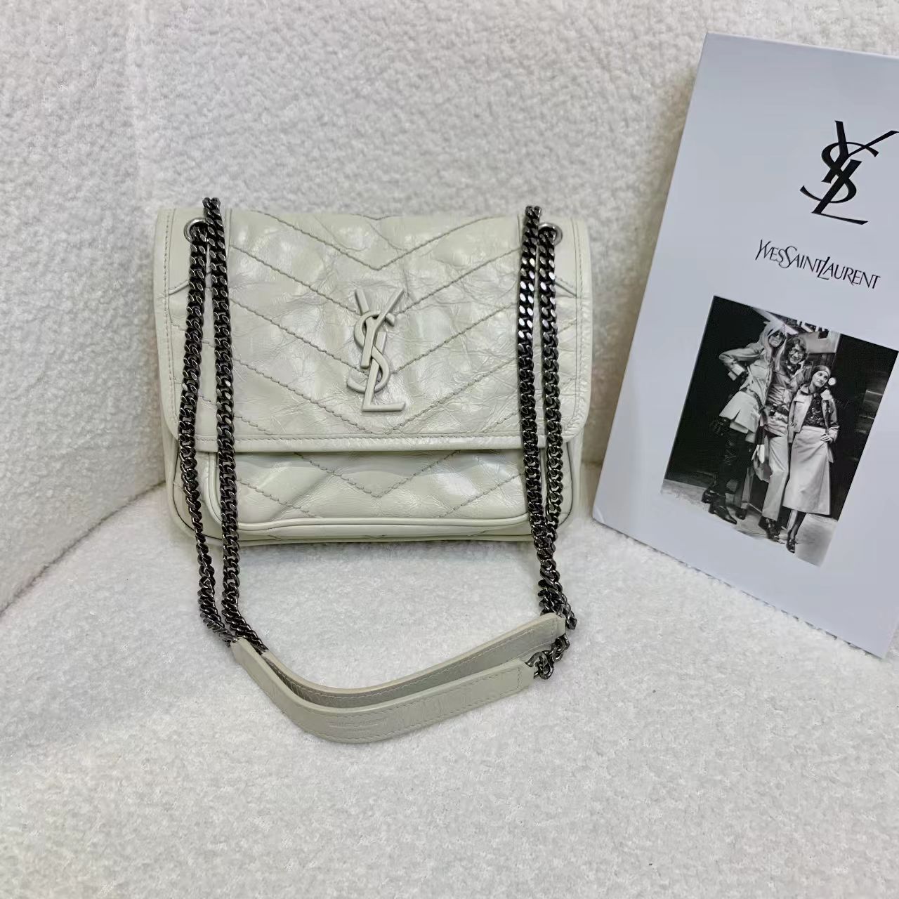 99新 YSL/圣罗兰 壹臻/99新 ysl 白银niki小号 39062520
