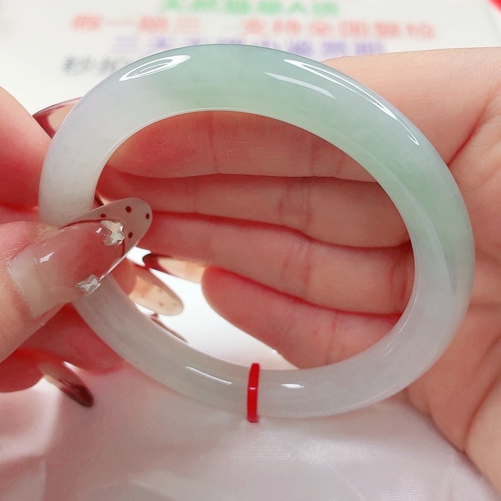 翡翠未镶嵌手镯54x160