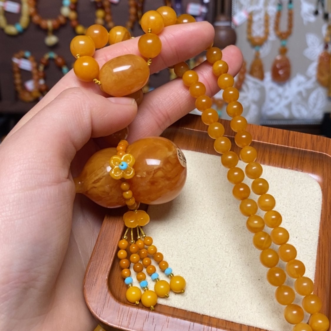 【闪购商品】蜜蜡颈饰未镶嵌定制项链