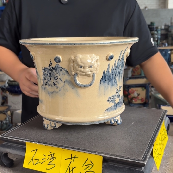 。一风堂石湾花盆 内20*16