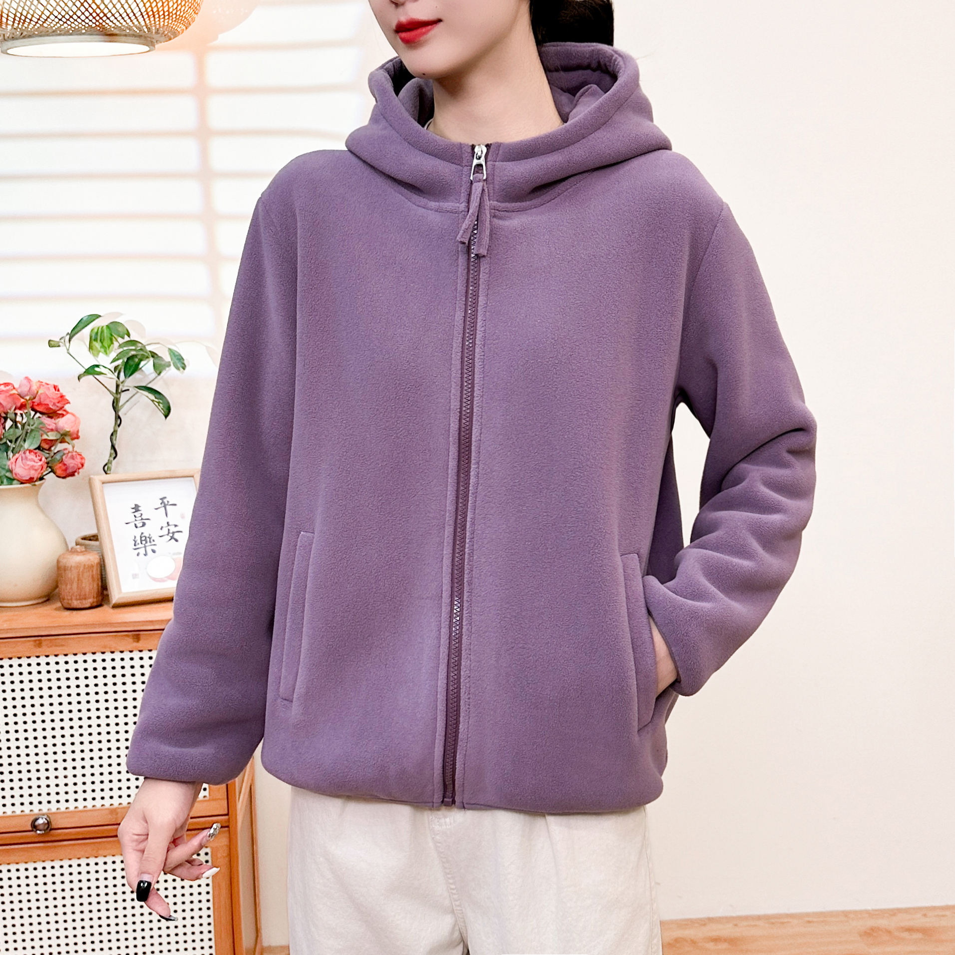 2025冬季新款连帽奥粒绒外套女双面绒保暖舒适休闲百搭加绒加厚