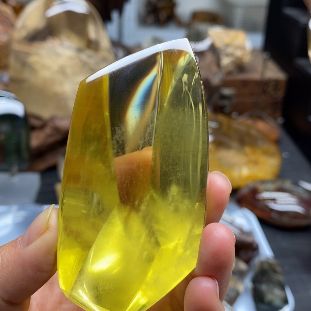 水晶原石手把摆件未镶嵌谱**卓