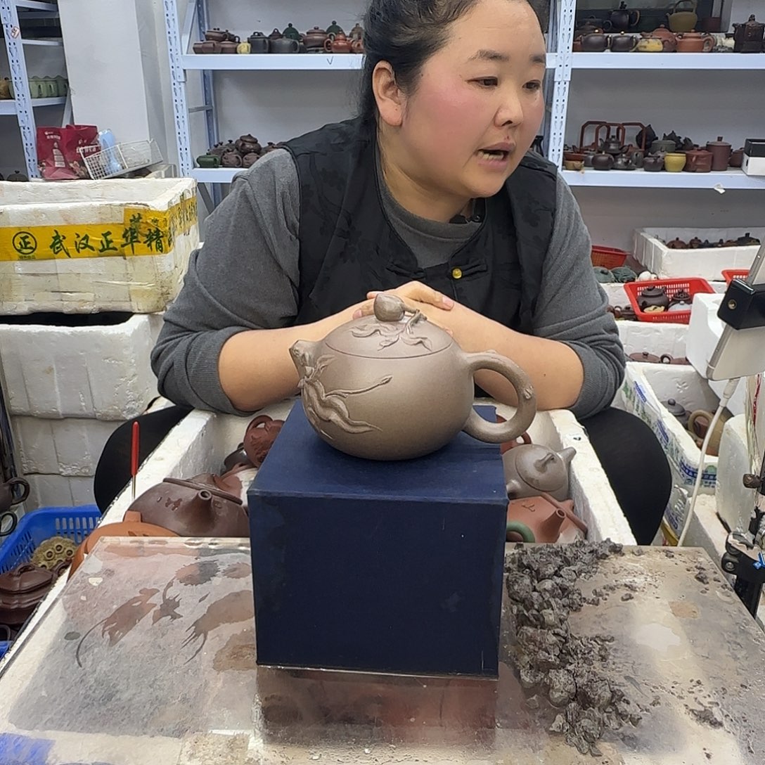 茶壶紫砂宜兴紫砂壶瑕疵处理