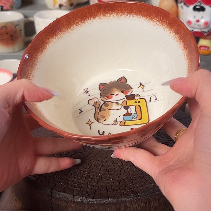 景德镇陶瓷可爱手绘杯