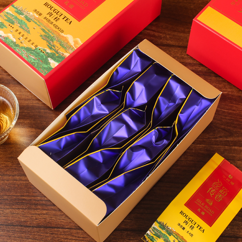 散泡正品华祥苑丝路传香礼遇肉桂品鉴装84g*10泡口粮茶