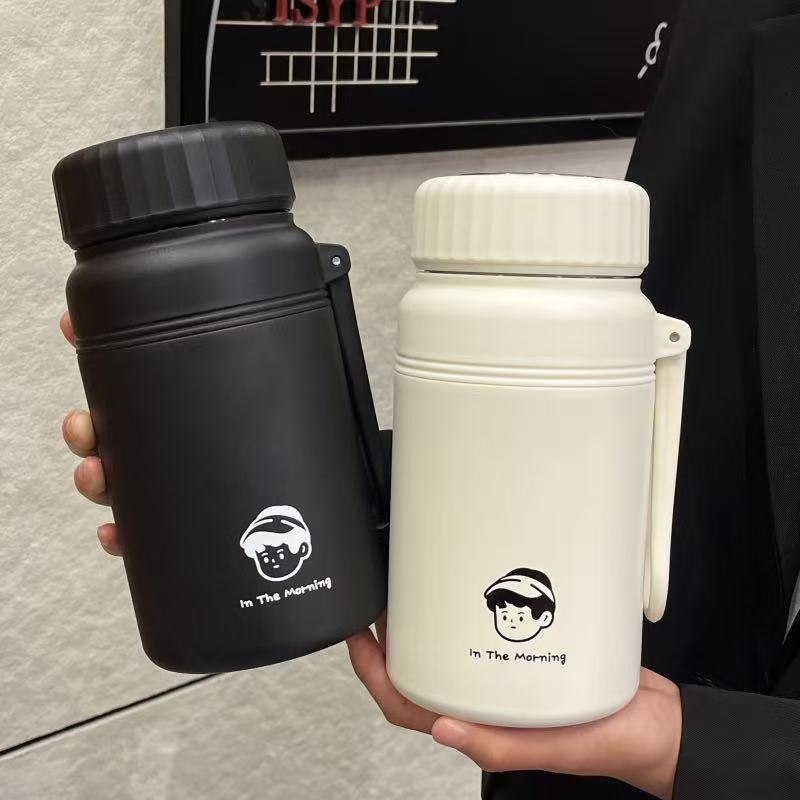 简约简约风保温杯户外家用水杯泡茶杯水杯杯子简约风大容量婴童