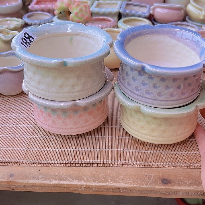 红陶陶瓷花盆单场满12包邮