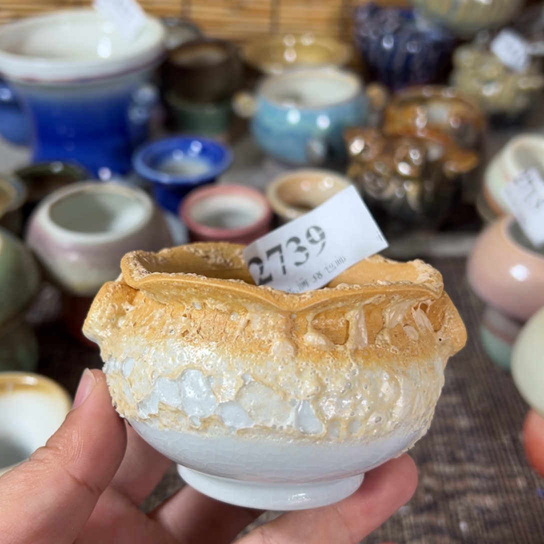 红陶景德镇手工花盆