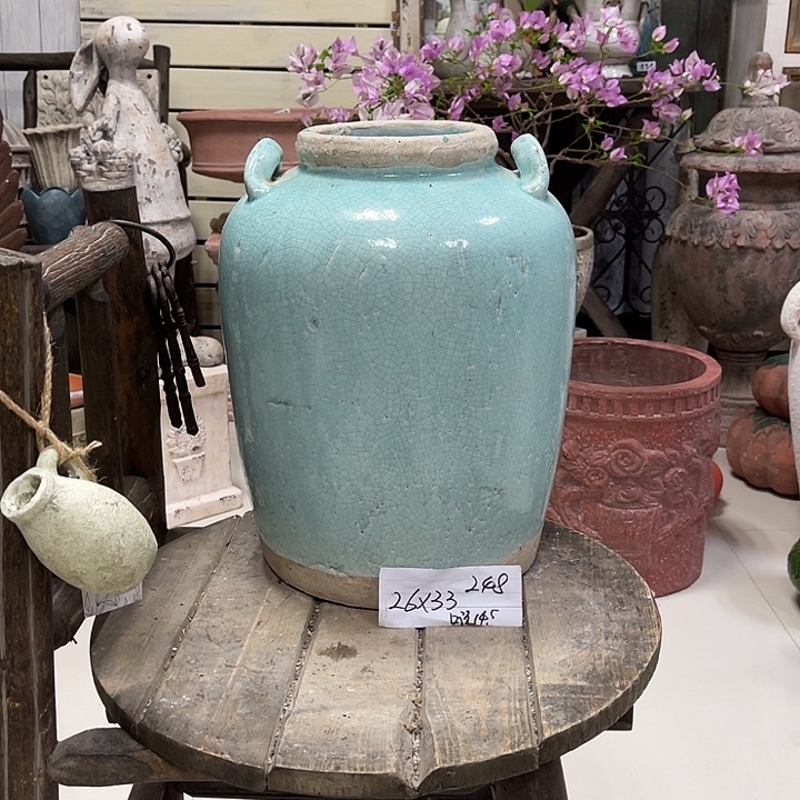 047浅蓝双耳大罐11