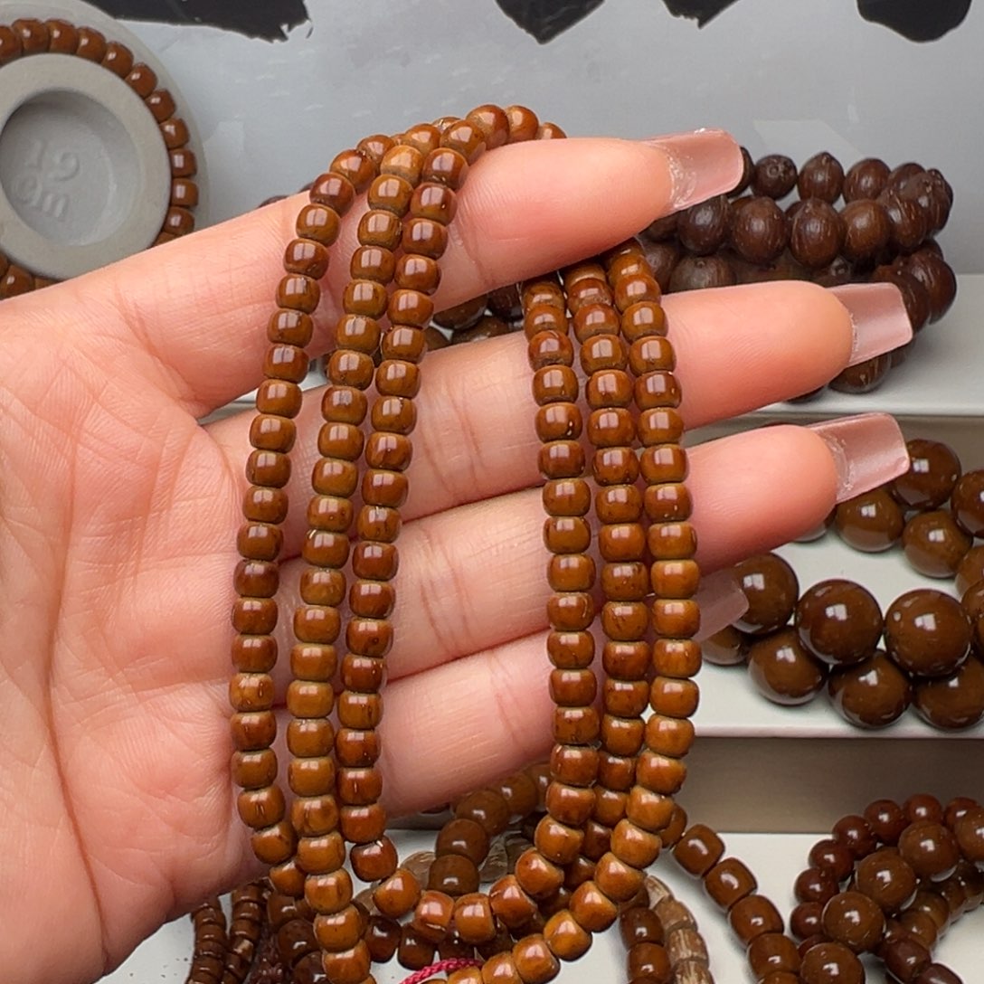 紫金鼠手串全****装5x4纯肉实心药片脖褂