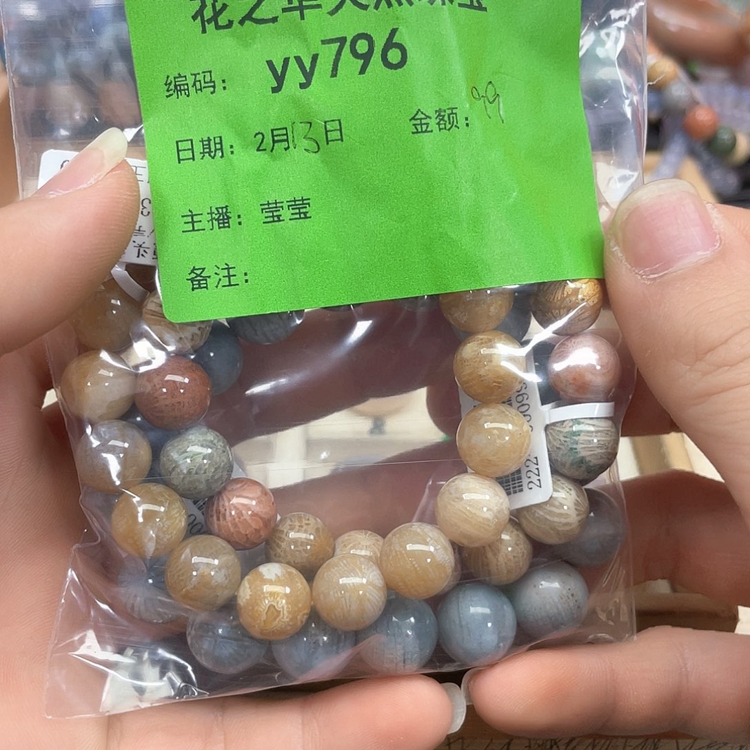 硅化珊瑚（珊瑚玉）未镶嵌手链我***肉796