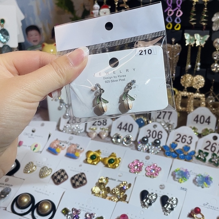 锆石锌合金合金耳饰耳环