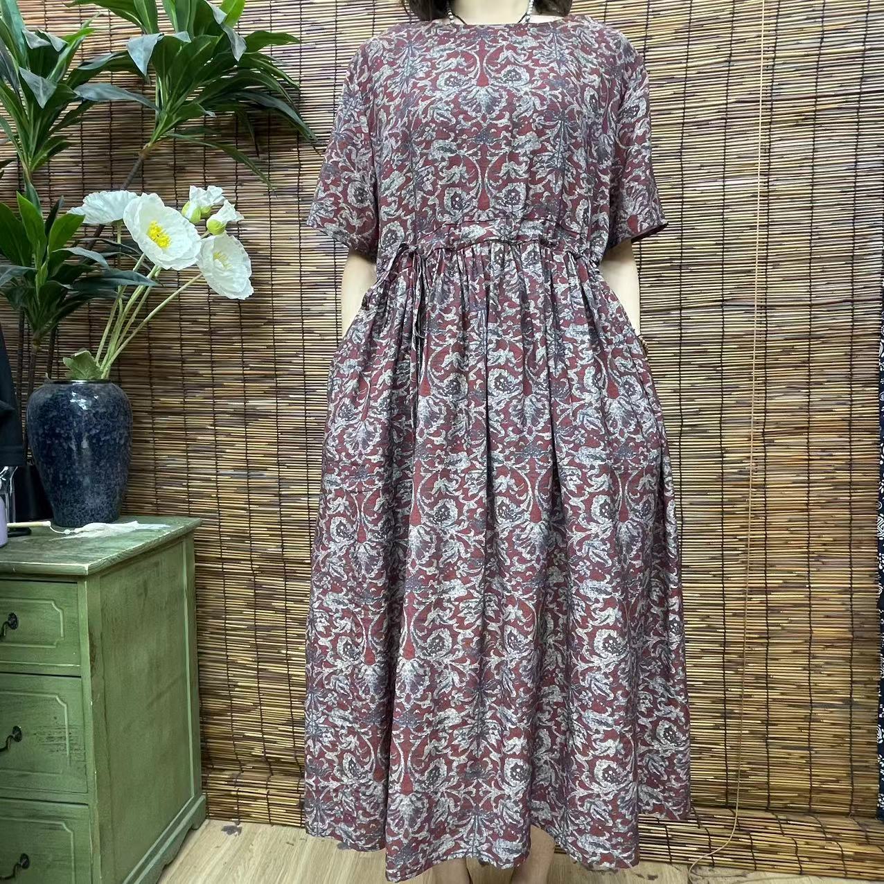 3599新款夏季气质优雅减龄连衣裙QZ