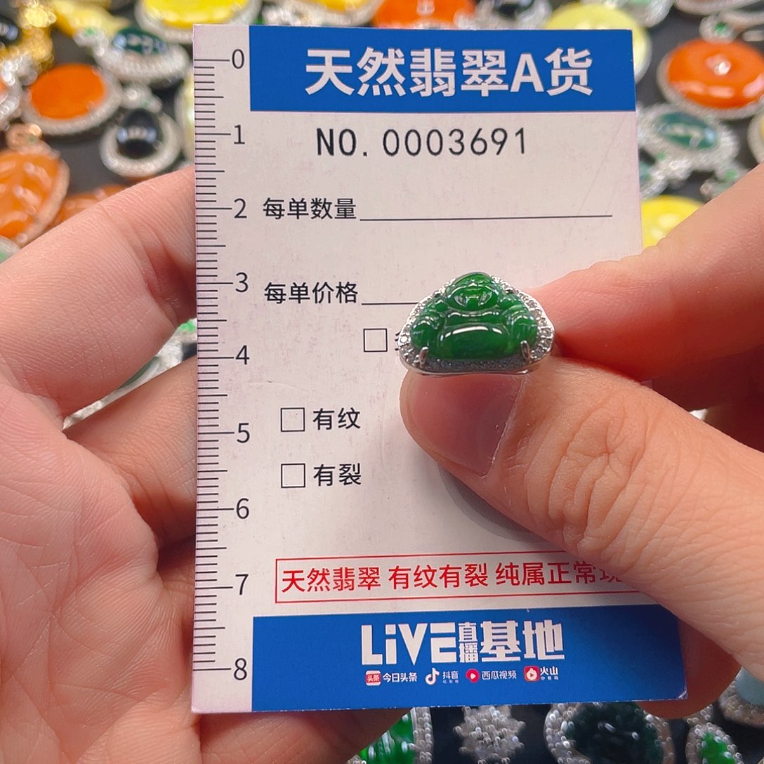 翡翠未镶嵌吊坠(不含链)