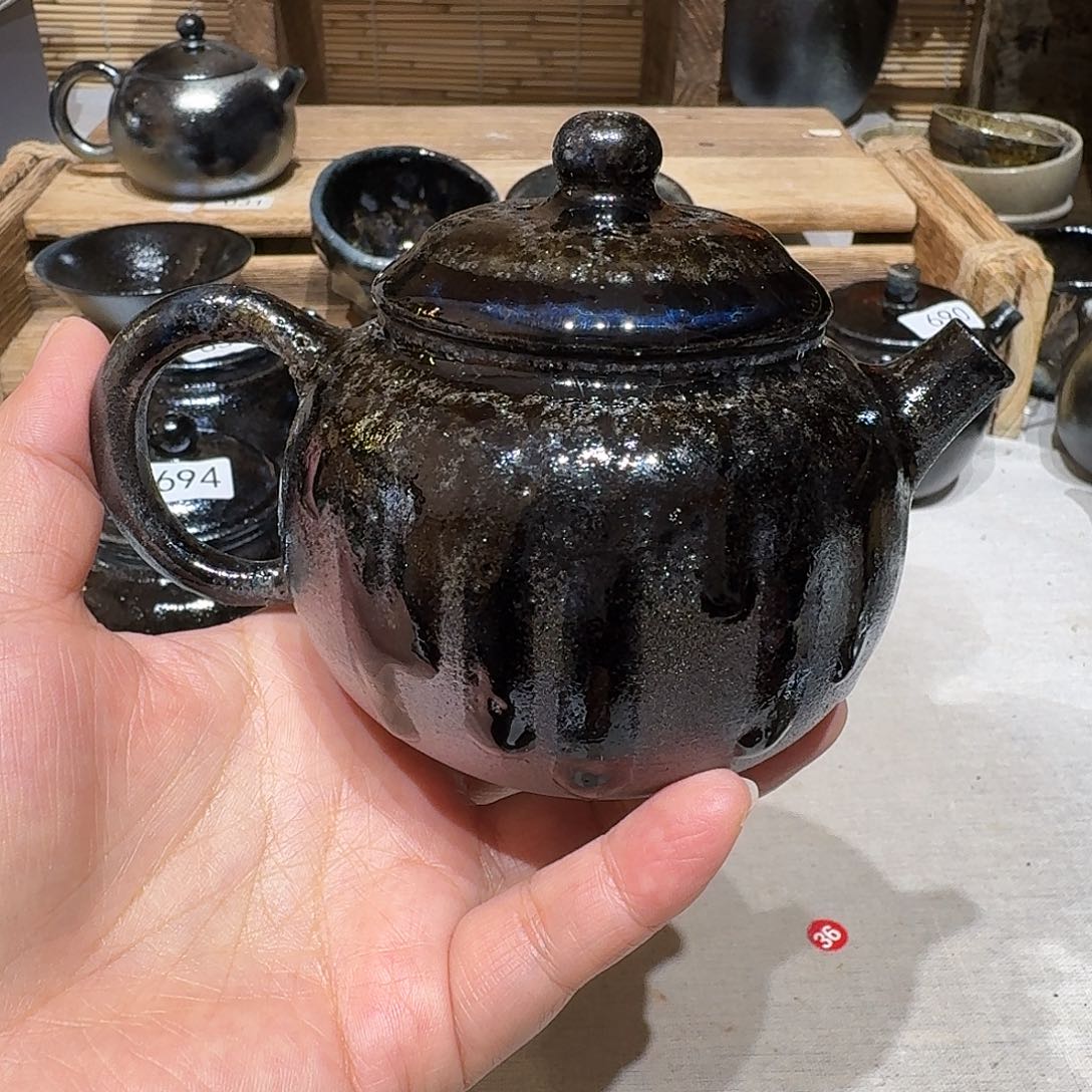 随***d壶建水紫陶紫泥柴烧壶