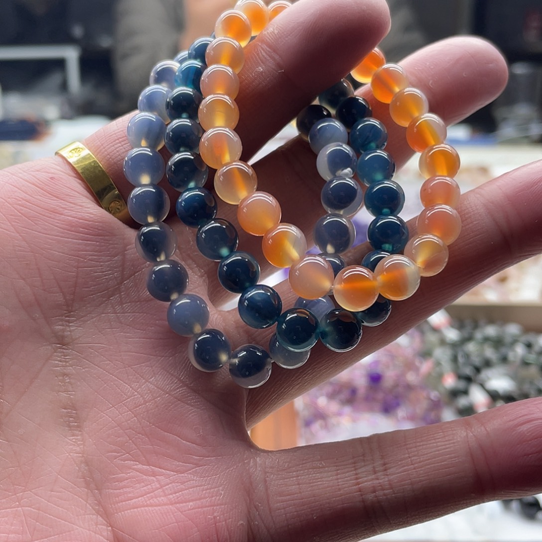 手链未镶嵌水晶糖心玛瑙