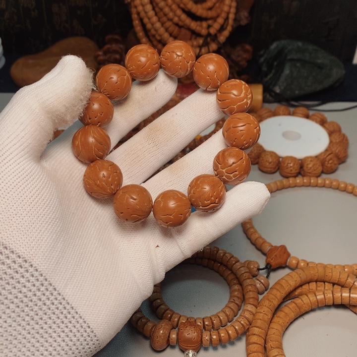 桃核吊坠淼**8桃核手串