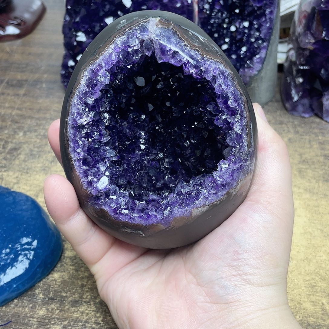 未镶嵌紫晶大型摆件（非配饰）呵****