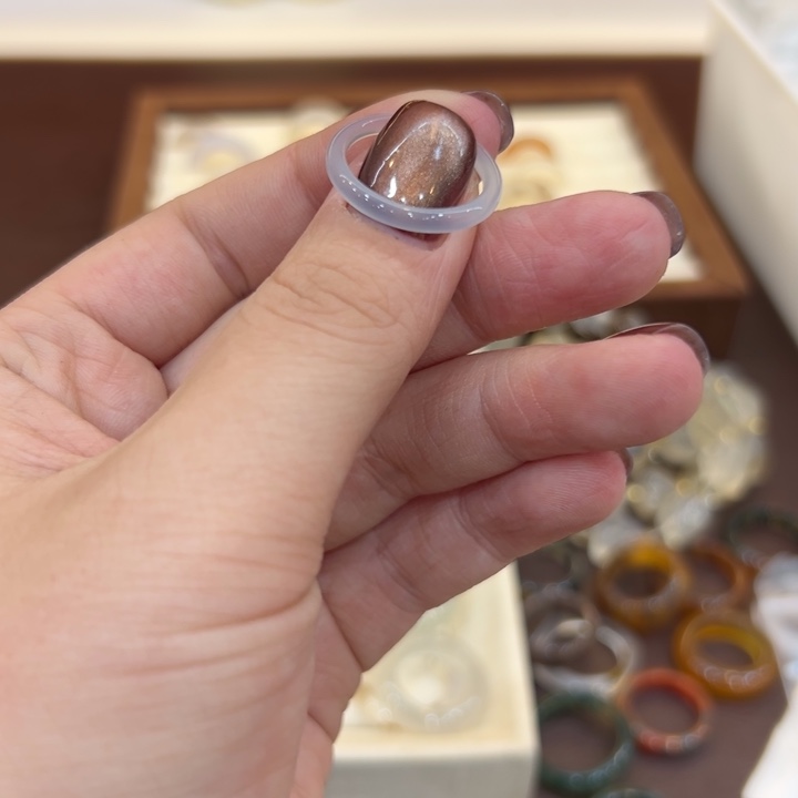 玛瑙/玉髓合金戒指32港12