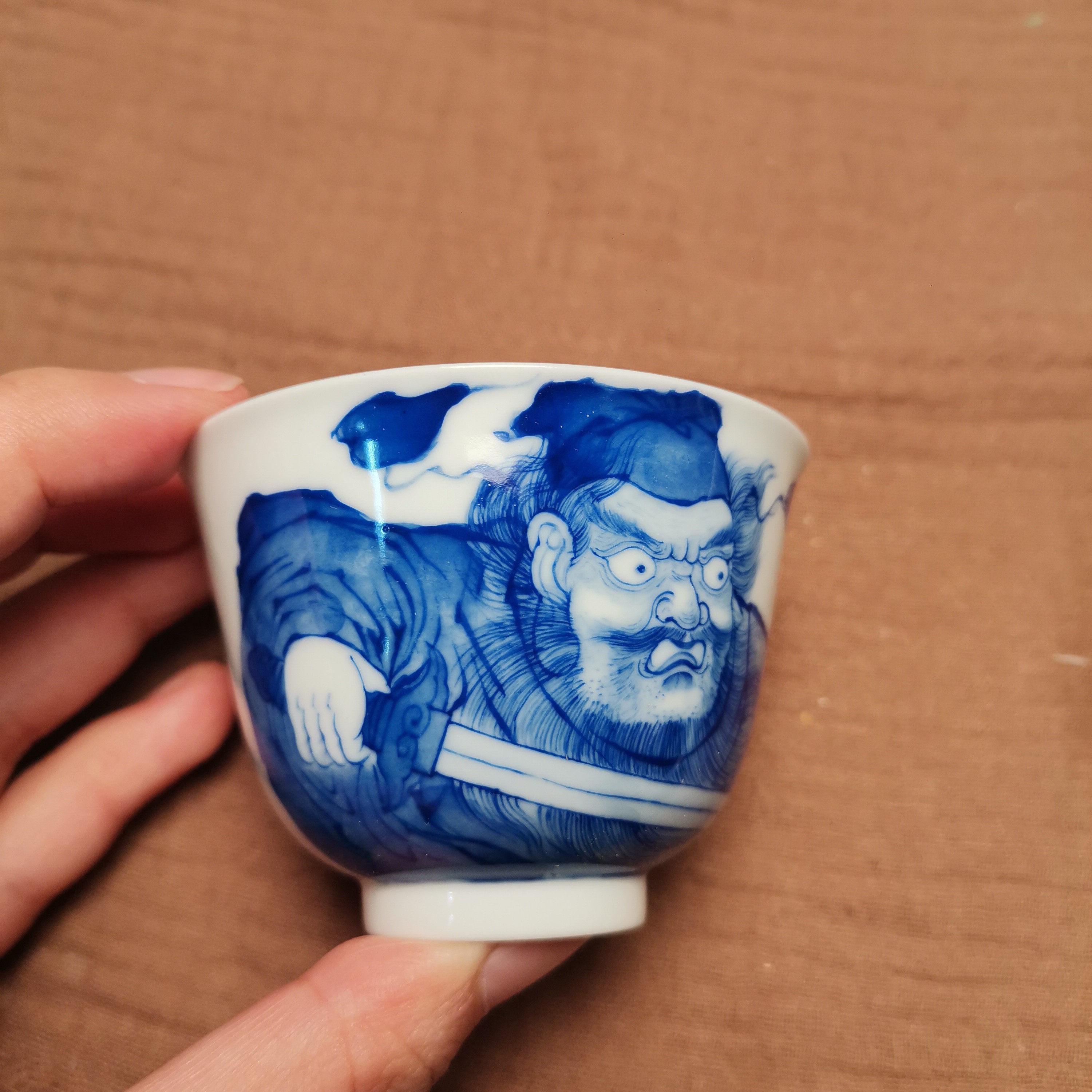 景德镇手绘钟馗一口杯