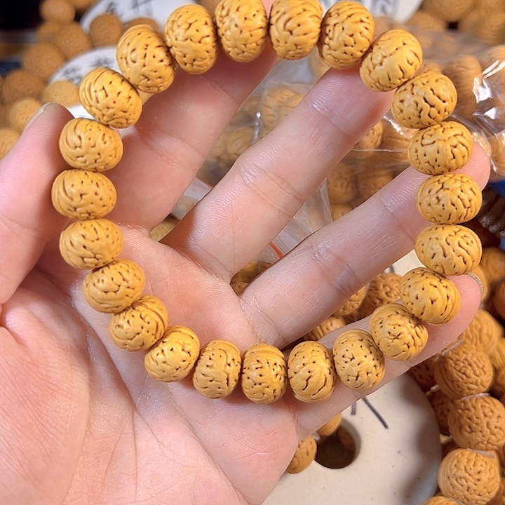 黑****手串桃核树王纽扣14